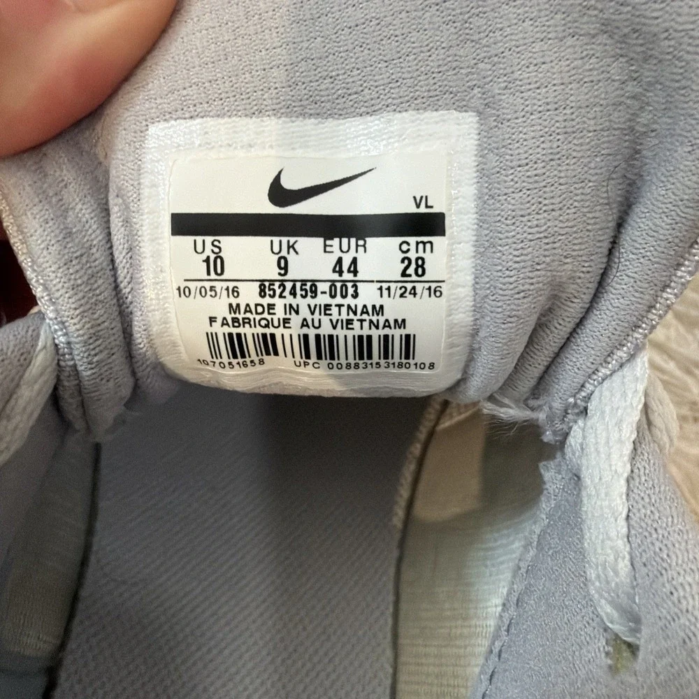 Nike‎ Downshifter 7 Running Shoe Pure Platinum Medium Blue Wolf Grey Size 10